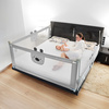 Barrière de lit ourson 150 cm, sécurité enfant, GRIS