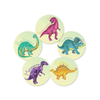 Autocollants thermoréactifs pour le bain et le pot, Dinosaures - 5 pièces