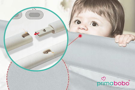 Barrière de sécurité pour lit Bear 200 cm, Barrière de sécurité pour bébé, GRIS