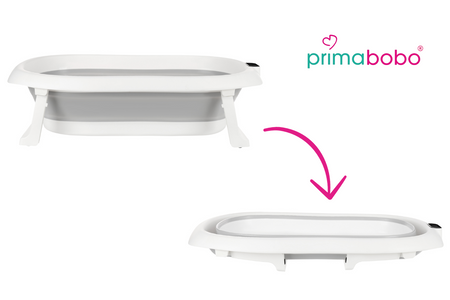 Baignoire pliante PREMIUM avec support et siège gris