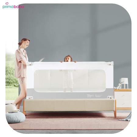 VELVO barrières de lit 140 cm, sécurité enfant - gris