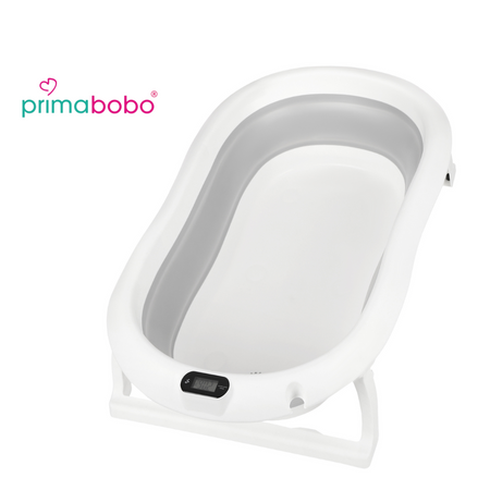 Baignoire pliante PREMIUM avec support et siège gris