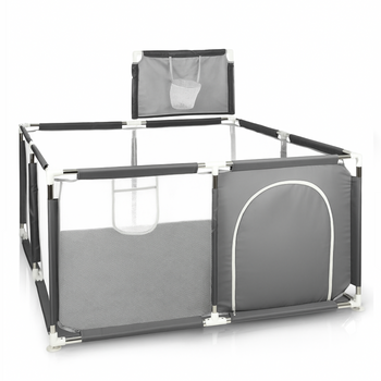 Lit bébé Primabobo avec panier, piscine sèche 120x120cm- gris