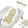Siège de bain, canapé pliant en silicone, ergonomique - beige