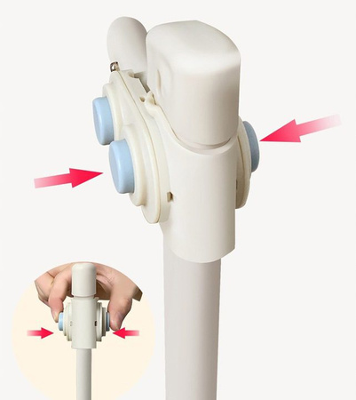 Barrière de sécurité pour lit Bear 180 cm, Barrière de sécurité pour bébé, GRIS